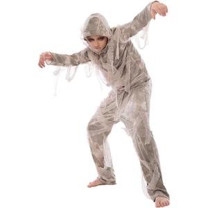 EraSpooky Halloween Mummy Costume Child Horror Fancy Dress Kids Egypt Costume, M