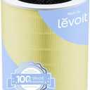 LEVOIT Genuine Core 600S-P Air Purifier Pet Allergy Replacement Filter, Supports HEPA Sleep Mode, High-Efficiency Activated Carbon for Pollen, Allergen, Odor, Core 600S-RF-PA, Yellow, 1 Pack