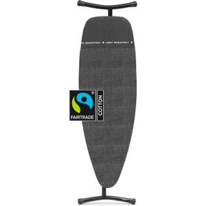 Brabantia Premium Ironing Board with Heat Resistant Parking Zone | X-Large (Size D) | Fairtrade New Dawn | Tall & Wide, Adjustable Height (31-40"), Easy Fold, Anti-Collapse Lock, Non-Slip Feet