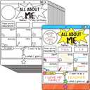 3 x Eersida 36 Pcs All About Me Posters Back to School Students Introduce All About Me Elementary School for Classroom Activities Star of the Week Posters for Preschool Kindergarten