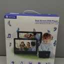 WONNIE 10.5" Two Car DVD Players Dual Screen and WONNIE 12" Portable DVD Player Support 1080P/MP4 Video Bundle