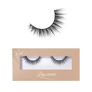 Lilly Lashes Everyday Bare it All Natural Lashes, Faux Mink Natural Eyelashes, False Eyelashes Everyday Use, Cat Eye Lashes, Individual Lashes Reusable up to 20x, No Lash Glue Included (13mm)