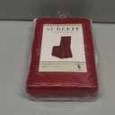 SureFit Duck Cotton Solid Dining Chair Slipcover (Claret Color) - Full Length Relaxed Fit High Back Chair Cover/Perfect for Adding Accents to Your Dining Room