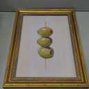 Gold Framed Wall Art Vintage Dirty Martini Olives Wall Art Retro Green Olives Cocktail Bar Cart Wall Decor Picture Summer Trendy Minimalist Kitchen Poster Print for Living Room Dining Room 12x16in