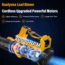 Leaf Blower, 20V Leaf Blower Cordless with 2 X 6.0Ah Batteries and Charger Included, 540CFM 170MPH & 6 Speed Mode, Handheld Electric Leaf Blower for Lawn Care, Yard, Garden and Dust, **MISSING BATTERIES**