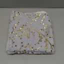 LIGICKY Set of 2 Fluffy Grey Faux Fur Pillow Covers with Gold Branches Glitter Printed Throw Pillows Decorative Soft Furry Sparkling Square Cushion Cases for Sofa Bedroom Party Décor, 18 x 18 inch