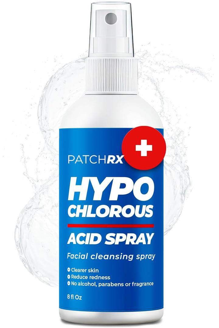 Hypochlorous Acid Spray for Face (8oz, Reduces Acne), Targets Bacteria - HOCL Facial Cleanser Acne Spray for Face, Body, Eczema, Pimples, Breakouts & Overall Skin Recovery (Reduces Redness) (8 Fl Oz (Pack of 1))