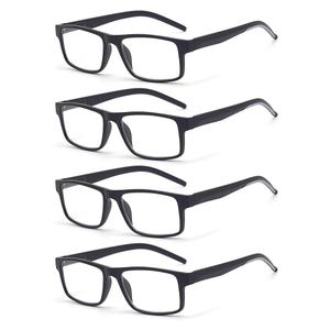 4 Pack Reading Glasses Men Women Spring Hinges Comfortable Glasses for Reading