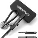 EDC Pocket Knife 2 in1 Keychain Tweezers Precision Multitool Box Cutter Retractable Multi Tool Utility Knife Portable for Splinters, Craft, Jewelry, Soldering, Outdoor Work Men Women Gift (Black)