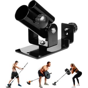 Yes4All Deluxe T-Bar Row Platform  Full 360 Swivel & Easy to Install  Fits 1 Standard and 2 Olympic Bars (8. Black - T-Bar Row Platform + Lock Jaw 1inch & 2inch)