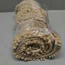 Grandaily Chenille Striped Bathroom Rugs 30x20, Extra Thick and Absorbent Bath Mats, Non-Slip Soft Plush Shaggy Shower Carpet, Machine Wash Dry, Bath Rug for Bathroom, (Medium, Beige)