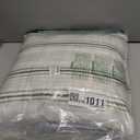 Americanflat 18x18 Throw Pillow with Sewn-in Insert - All-in-One Decorative Pillows - No Cover Needed - Soft and Durable Cushion for Bed or Sofa - Polyester - Green and White