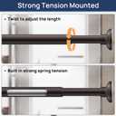 ENJOYBASICS Shower Curtain Rod 30 to 76 Inches, 1 Inch Stainless Steel Adjustable Spring Tension Rods No Drill for Bathroom, Closet, Window, Room Divider, Never Rust, Non Slip, Bronze