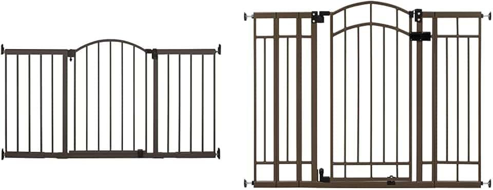 Summer Infant Metal Expansion Extra Wide Safety Pet and Baby Gate & Multi-Use Decorative Extra Tall Safety Pet and Baby Gate