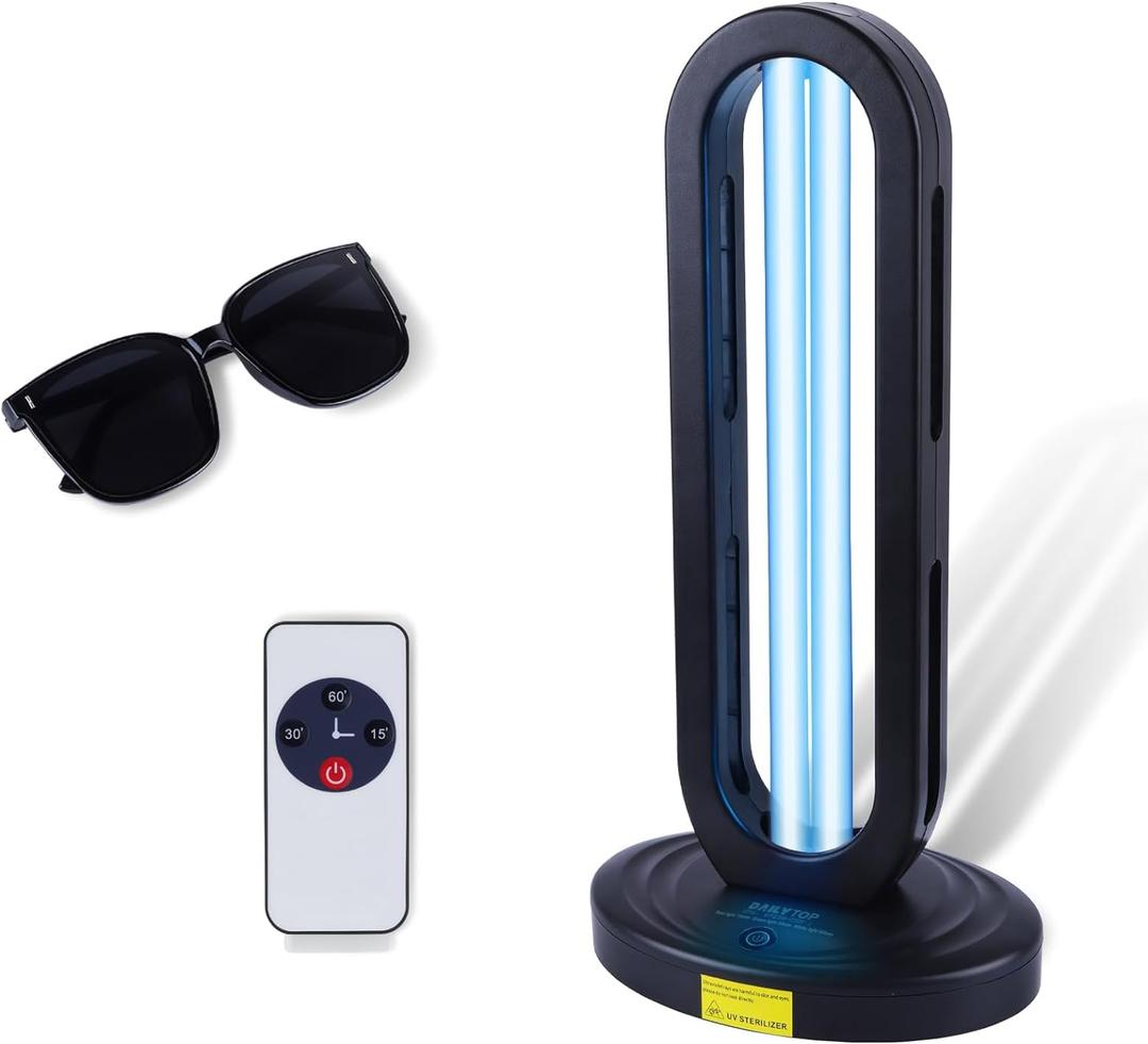 Home Disinfection Device,UV Light Sanitizer for Dust Mites, Ultraviolet Light Sanitizer for Room,UVO 254 Lamp,UVC Lamp with Remote Control