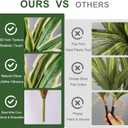4 Pcs Artificial Greenery Stems Dracaena Faux Branches Artificial Plants Realistic Fake Dracaena Greenery Realistic Plants for Indoor Outdoor Porch Patio Home Office Living Room Decor (Yellow)