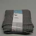 Zenna Home 70 In. x 72 In. Steel Gray Luxury Spa Waffle Shower Curtain