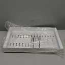 PAKETA 4 Pack Expandable Pull Out Cabinet Organizer, 21'' Deep Pull Out Drawers for Cabinets,Upgrade 3 Slide Rails Sliding Drawer for Kitchen Cabinet Organizer with Adhesive Nano Film (White)