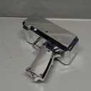 Money Gun Shooter  RUVINCE Money Gun for Movies that Look Real, Prop Gun Make it Rain, Handheld Cash Gun for Game Movies Party (Silver)