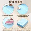 4 Rolls Iron on Hemming Tape for Pants, No Sew Hem Tape & Adhesive Fabric Fusing Tape, 0.6 inch x 70 Yards Double Sided Hemming Tape for Clothes, Dresses, Curtains (White, Black)