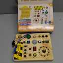 Montessori Busy Board with Traffic Lights - Sensory Toys for 1 2 3 4 Year Olds, Wooden Travel Toy for Toddlers, Educational Learning Activity Gift for Boys & Girls