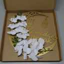 Lineshading Eid Ramadan Mubarak Wreaths Ramadan Decorations for Home Front Door Eid Decor Round Metal Hoop Floral Hanging Garland for Wall Window Indoors Outdoor Farmhouse Decor (Classic)
