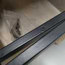 Kate and Laurel Karlsen Wood and Metal Narrow Side Table; 16 x 24 x 8; Whitewash and Black; Modern Transitional Slim Nightstand with Mixed Materials Design