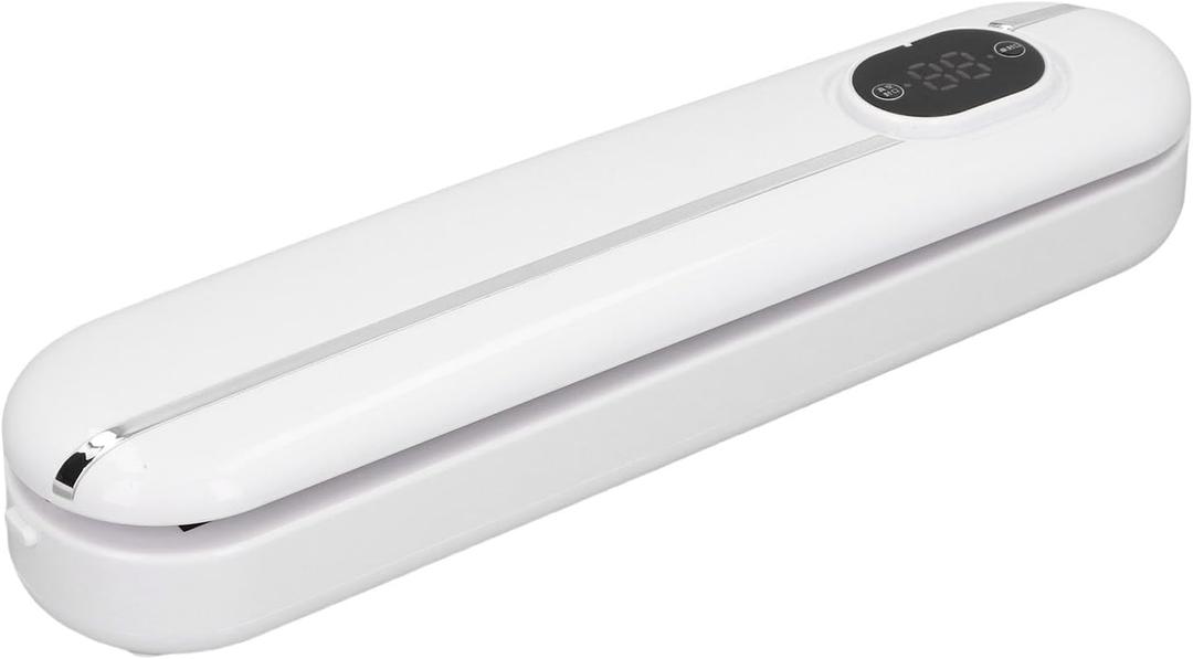 Yosoo Food Vacuum Sealer, Dry and Wet Vacuum Sealing for Snacks Versatile Preservation with Easy One Click Operation and Continuous Switch for Uninterrupted Sealing (US Plug 110V)