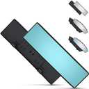 Verivue Universal Panoramic 12-Inch Rear View Mirror, Anti-Glare Wide Angle Car Mirror, Rearview Mirrors Accessory for Baby Rear-Facing, Tint flat Mirrors for Cars and SUVs.