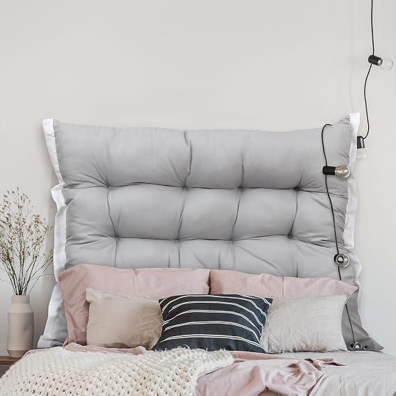 Light grey fabric soft cushion, Plush Gray Tufted Seat Cushion / Chair Pad with Zippered Cover, Dimensions  40 cm × 40 cm is approximately equal to 15.75 in × 15.75 in 