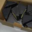 HMCITY Outdoor Solar Lights 120 LED with Motion Sensor and 3 Lighting Modes, IP65 Waterproof, 130  Wide Solar Wall Lights Powered for Garden Patio(Front Button 10Packs, Black Shell-Daylight White)