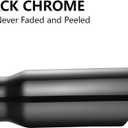 A-KARCK Exhaust Tips Black Chrome 3" Inlet, Muffler Tip with Never Fading and Peeling Coating, 3" Inlet to 4" Outlet 12" Long
