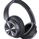 bmani Hybrid Active Noise Cancelling Headphones,120H Playtime Wireless Headphones Bluetooth 6.0 with Power Display, 6Mic ENC Calls, 360° Spatial Audio Over Ear Headphones Headset for Travel Game