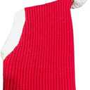 ULTECHNOVO Winter Dog Warm Hat, Funny Cat Dog Christmas Hat Adorable Pet Knitted Woolen Hat Christmas Snood Pet Headwear for Dog Puppy (Red, Size)