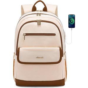 LOVEVOOK Laptop Backpack for Women,15.6 Inch Fashion Travel Backpack with USB,Large Capacity Backpack Purse,Water-resistant fits College Work Business Travel
