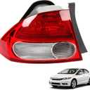 Dasbecan Rear Tail Light Assembly Left Side Break Lamp Compatible with 2009 2010 2011 Honda Civic Sedan Hybrid Replaces# 33551SNAA51 HO2818138