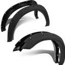 KUAFU Fender Flares Compatible with 2009-2023 Dodge Ram 1500 Classic Pocket Rivet Style Mud Guards Wheel Cover Protector Textured Black Front Rear Excludes R/T & Rebel