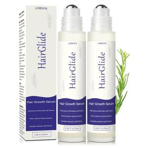 Hair Growth Serum Roll On, Rosemary Oil for Hair Growth, Be Roll On Rosemary Plant Essential Oils Extract Helps Support Body Thicker Fuller Hair for Men Women Pick (0.85 Fl Oz (Pack of 2))