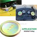 2 Pack GX20367 Pulley Replaces UC23728 Pulley for John Deere 42 Inch D110 D130 D105 D125 D100 L100 L110 L111 L118 LA115 LA105 LA135 LA100 LA120 LA125 E100 S100 E130 E110 E120 Lawn Tractors