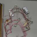 2 Pack [Timer] Valentines's Day Window Lights Decorations, 16'' Red Pink Double Heart Lighted 8 Mode Silhouette Light with Remote Valentines LED Heart Lamp Indoor Outdoor Bedroom Home Decor