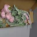 IPOPU Pink Peonies Artificial Flowers 6pcs Pink Artificial Ranunculus Flowers18Heads Pink Silk Peonies with Stems Real Look for Spring Decorations Floral Arrangements Home Table Centerpiece