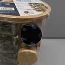 New England Stories Revolving Spice Rack Set with 20 Spice Jars, Kitchen Spice Tower Organizer for Countertop or Cabinet - Carousel Storage Includes 386 Spice Labels (Bamboo)