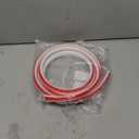 120Inch Flexible Quarter Round Molding Trim, White Self Adhesive Wall Trim Mini Peel and Stick Rubber Trim Molding for Floor, Bathroom, Kitchen, Countertop, 120" L x 0.5" W x 0.5" H