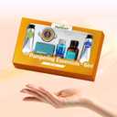 Pampering Gift for Women - Self Care Valentine's Day Gifts Set, 6 Travel Size Essentials, Moroccan Argan Oil, Beef Tallow, Avocado Oil, Shea Butter, Bath Salt, Candle, Hair & Hand Repair, Foot Cream