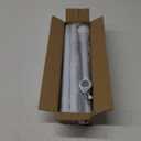 Flag Pole Holder for Outside House - 6ft Heavy Duty Metal House Flag Pole Kit, Tangle Free Spinning Flagpole for Outdoor Porch Residential Decoration - White