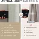 Joydeco Blackout Curtains for Bedroom - 120 Inch Long 100% Light Blocking 2 Panels Beige Drapes, Thermal Insulated Room Darkening Curtains, Linen Textured for Living Room, Rod Pocket & Back Tabs