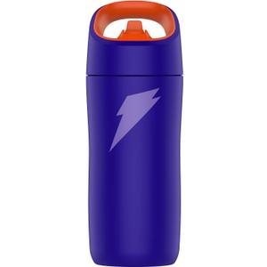 Gatorade Kids' Rookie Metal Water Bottle, 12oz, Stainless Steel Bottle, Double-Wall Insulation, Vacuum Insulated, Thermo Mug (Purple)
