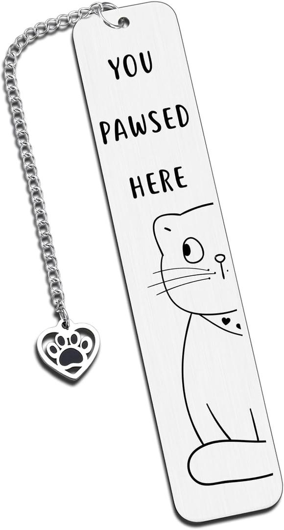Cat Owners Must Haves - National Pet Day Gift for Book Lover, Mothers Day Cat Mom Gifts for Women, Funny Cat Bookmarks for Book Lovers, Book Markers for Reading, Bookish Gifts for Nerds