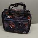VANKEAN Rolling Laptop Bag Women with Wheels, Fits Up to 15.6 Inch Rolling Briefcase Water Repellent Rolling Computer Bag (Floral)