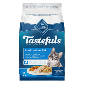 Blue Buffalo Tastefuls Adult Cat Food, Chicken & Brown Rice Recipe, Antioxidant-Rich, Natural Ingredients, No Artificial Flavors or Preservatives, 3 Pound (Pack of 5), Best by 01/27/2026